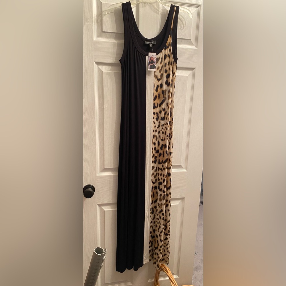 NWT Karen Kane Cheetah Print Maxi Dress - Size Medium